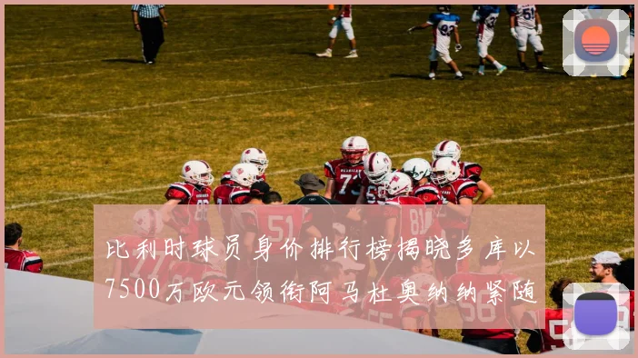 比利时球员身价排行榜揭晓多库以7500万欧元领衔阿马杜奥纳纳紧随其后
